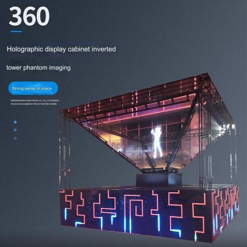 Alışveriş merkezi kare holografik sahne
