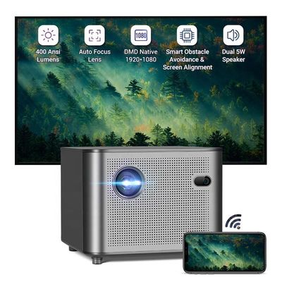 İyi bir fiyat. Airplay 4K WiFi Mini Pico Projector Bluetooth 400 ANSI 1080P 30DB çevrimiçi